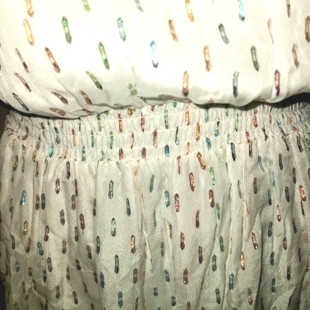 Shoshanna Payton Midi White Ruffled Tiered Sundress - Picture 12 of 12